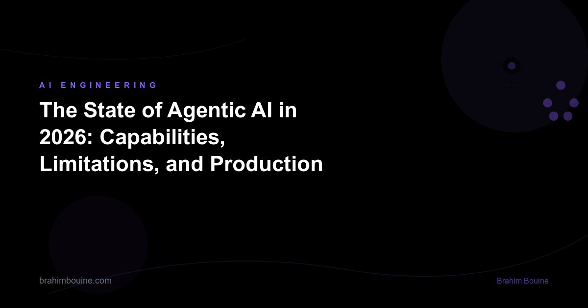 The State of Agentic AI in 2026: Capabilities, Limitations, and Production Readiness