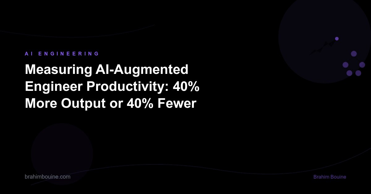 Measuring AI-Augmented Engineer Productivity: 40% More Output or 40% Fewer Engineers?