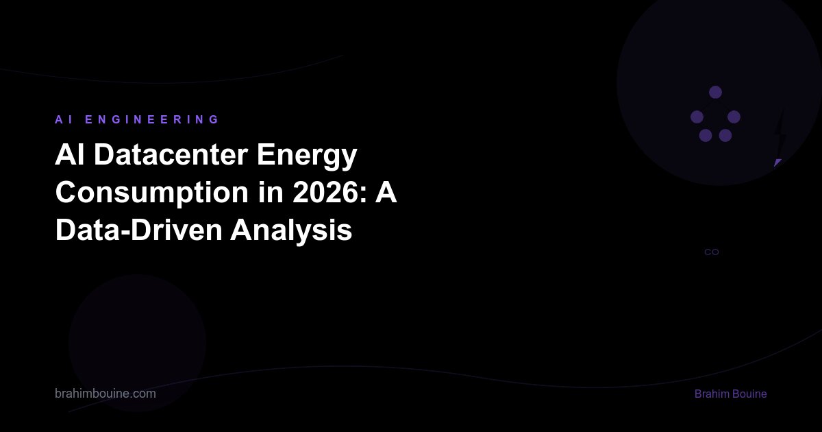 AI Datacenter Energy Consumption in 2026: A Data-Driven Analysis