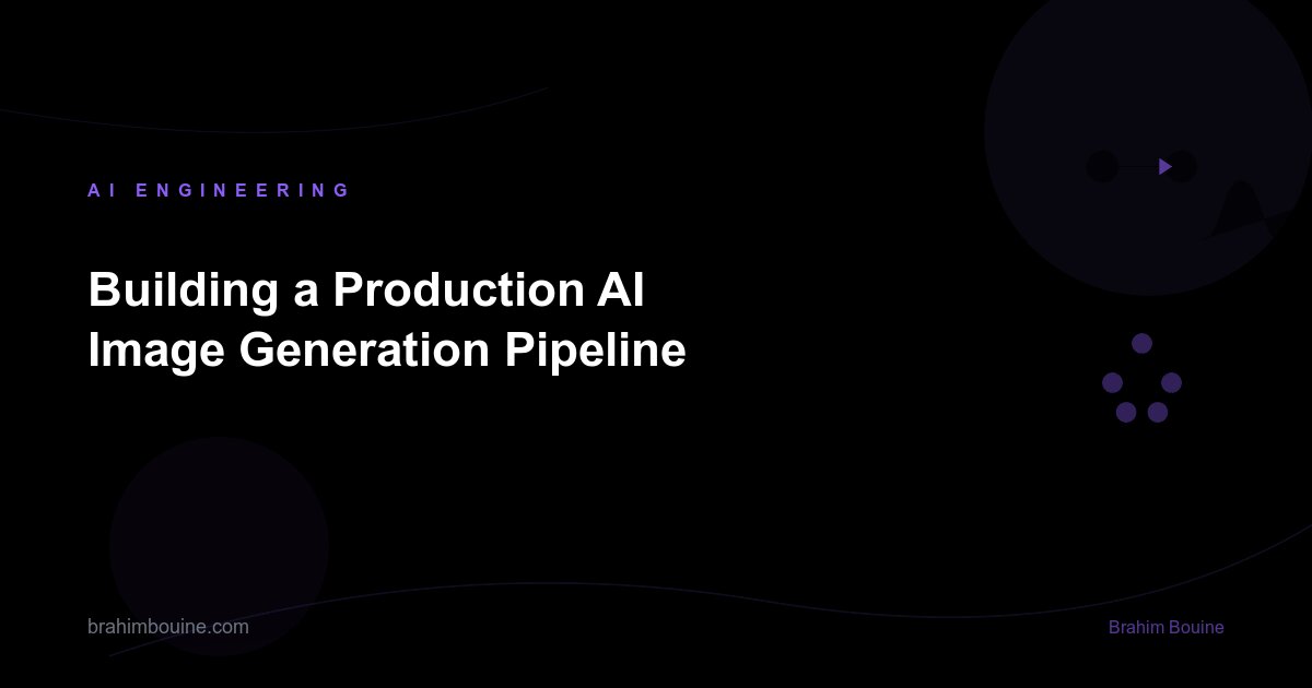 Building a Production AI Image Generation Pipeline