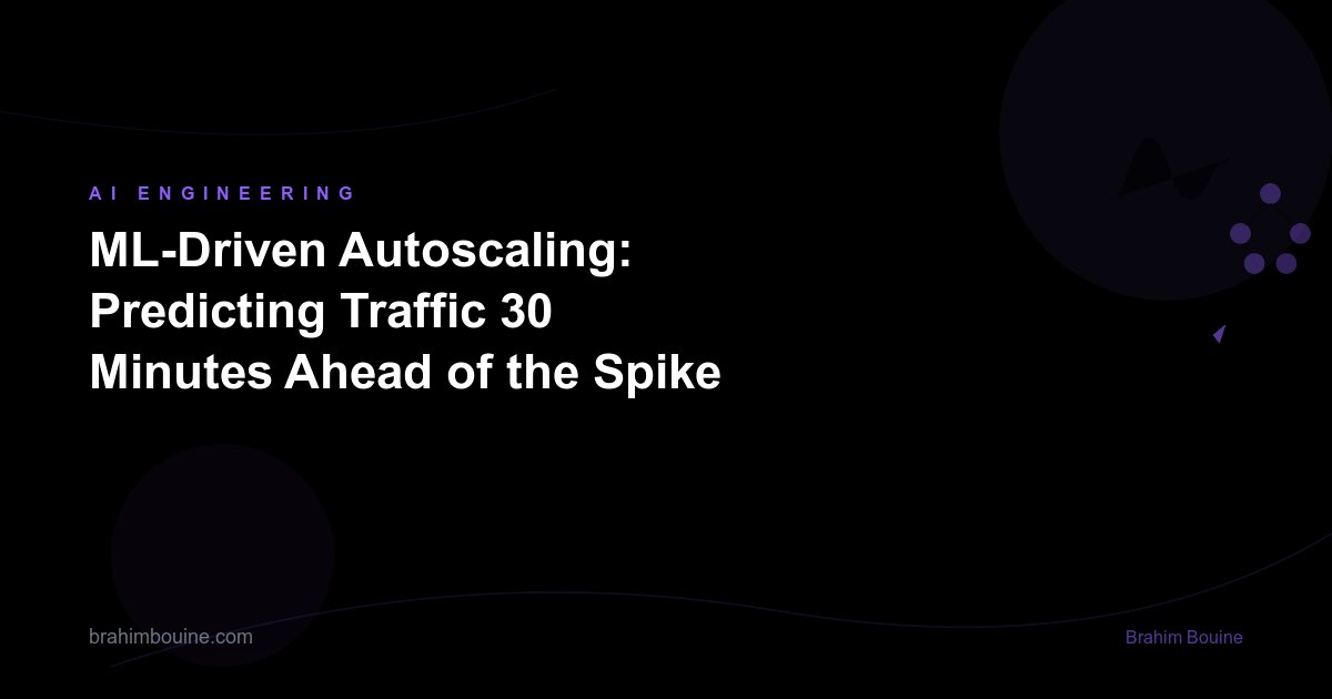 ML-Driven Autoscaling: Predicting Traffic 30 Minutes Ahead of the Spike