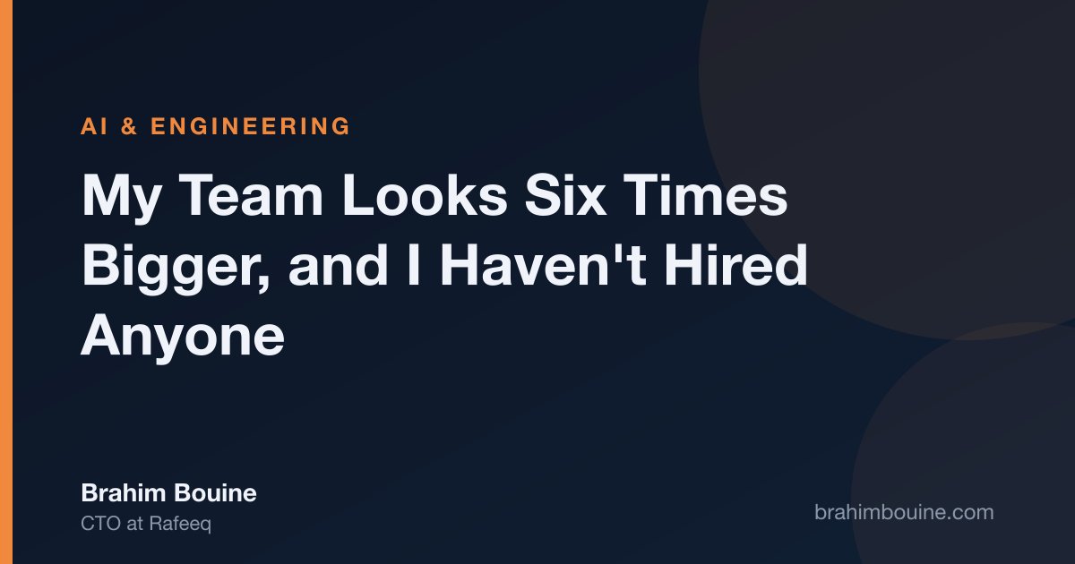 Cover image for the article: My Team Looks Six Times Bigger, and I Haven't Hired Anyone