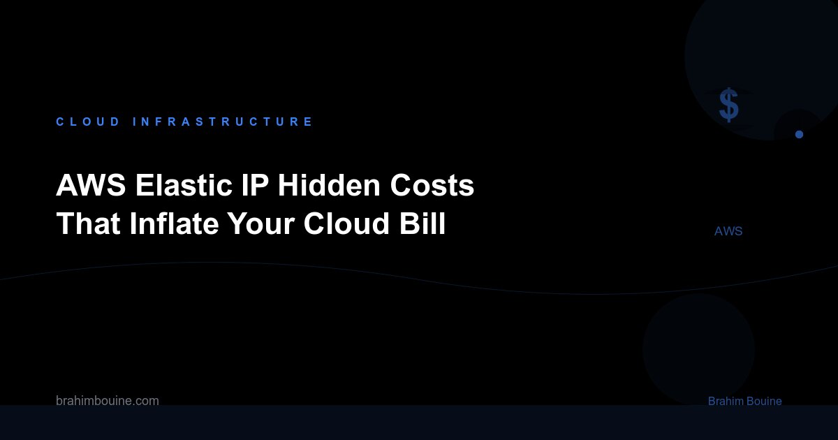 AWS Elastic IP Costs $43/Year Now — Here's What Changed