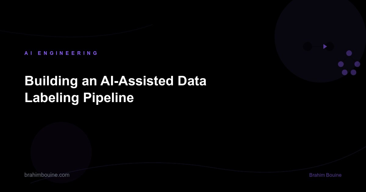 Building an AI-Assisted Data Labeling Pipeline