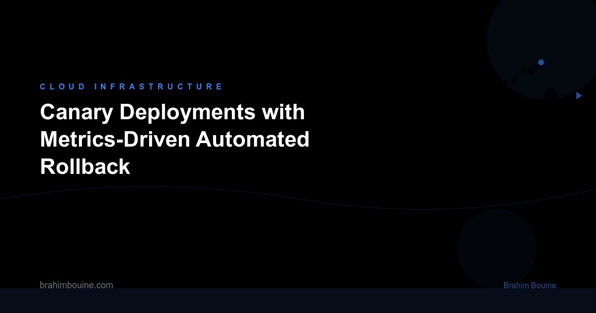 Canary Deployments with Metrics-Driven Automated Rollback