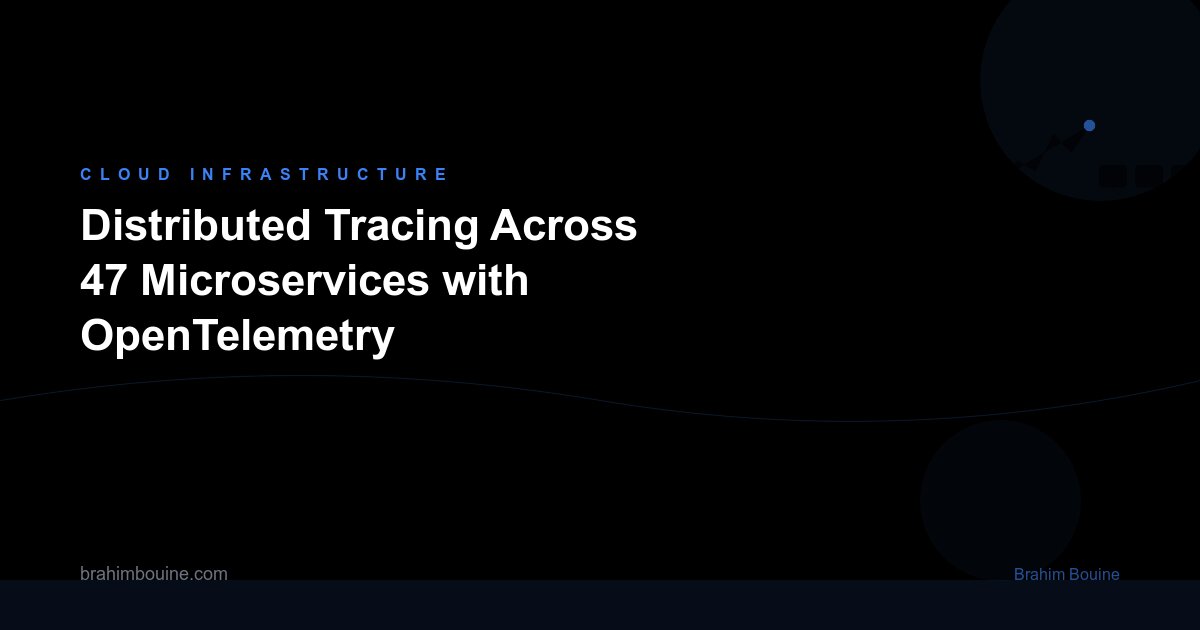 Distributed Tracing Across 47 Microservices with OpenTelemetry