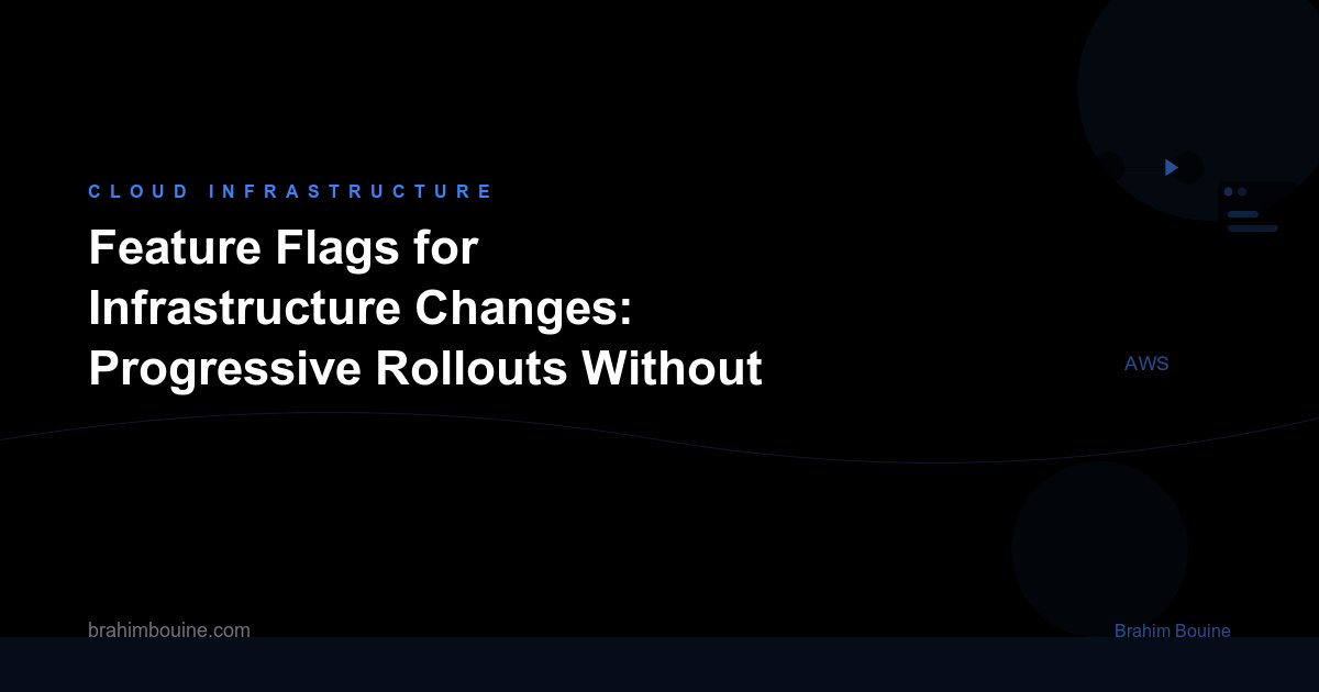 Feature Flags for Infrastructure Changes: Progressive Rollouts Without the Risk