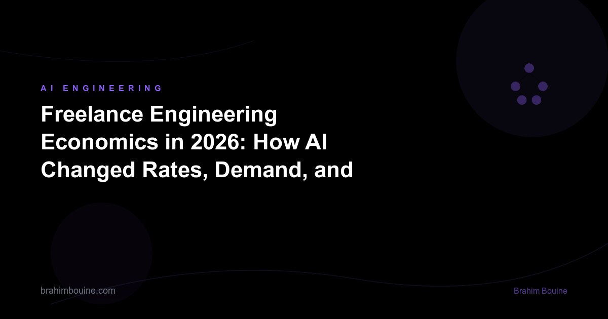 Freelance Engineering Economics in 2026: How AI Changed Rates, Demand, and Specialization