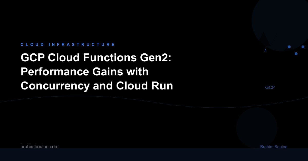 GCP Cloud Functions Gen2: Performance Gains with Concurrency and Cloud Run Integration