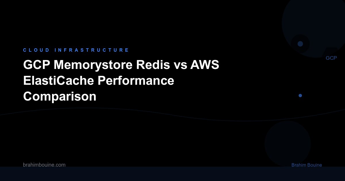 GCP Memorystore Redis vs AWS ElastiCache Performance Comparison