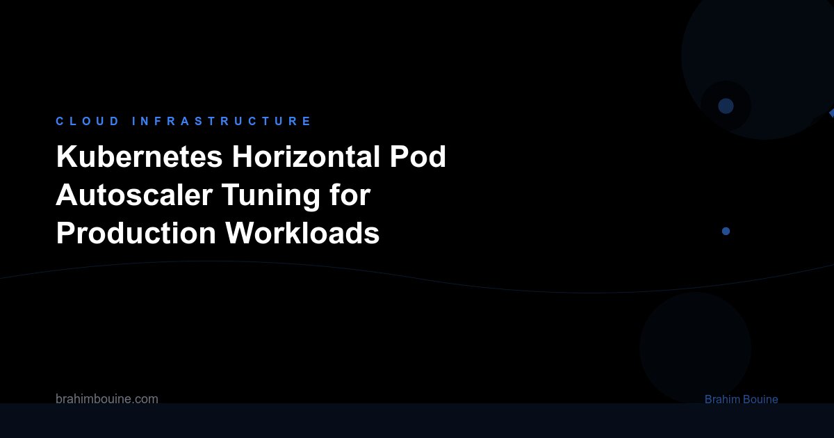 Kubernetes Horizontal Pod Autoscaler Tuning for Production Workloads