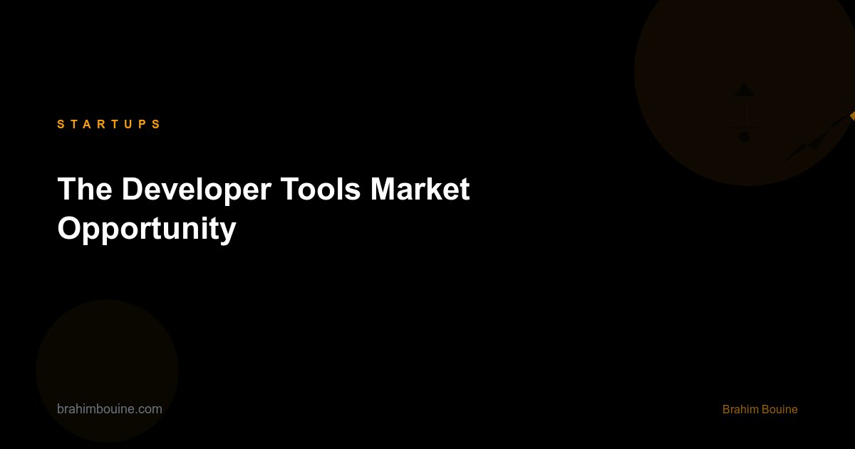 The Developer Tools Market Opportunity