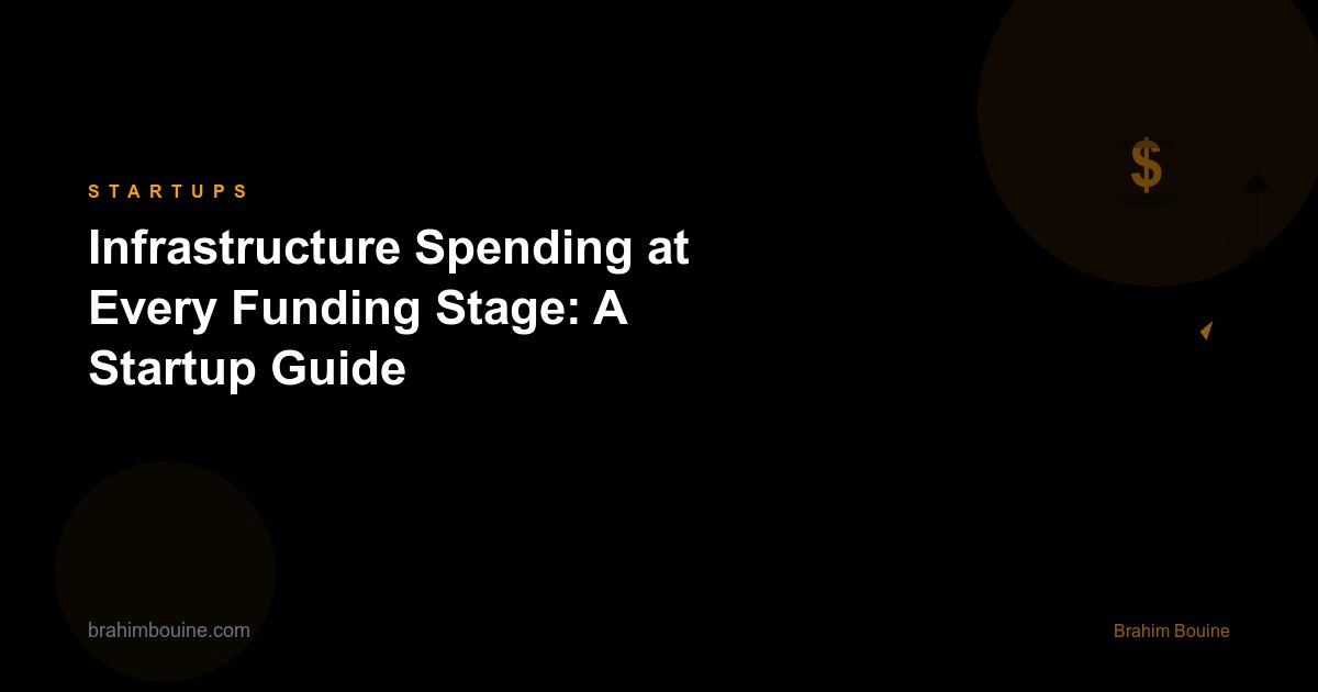 Infrastructure Spending at Every Funding Stage: A Startup Guide
